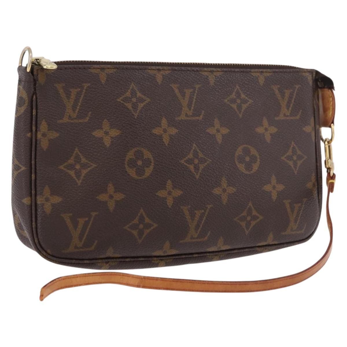 LOUIS VUITTON Monogram Pochette Accessoires Pouch M51980 LV Auth BA13776