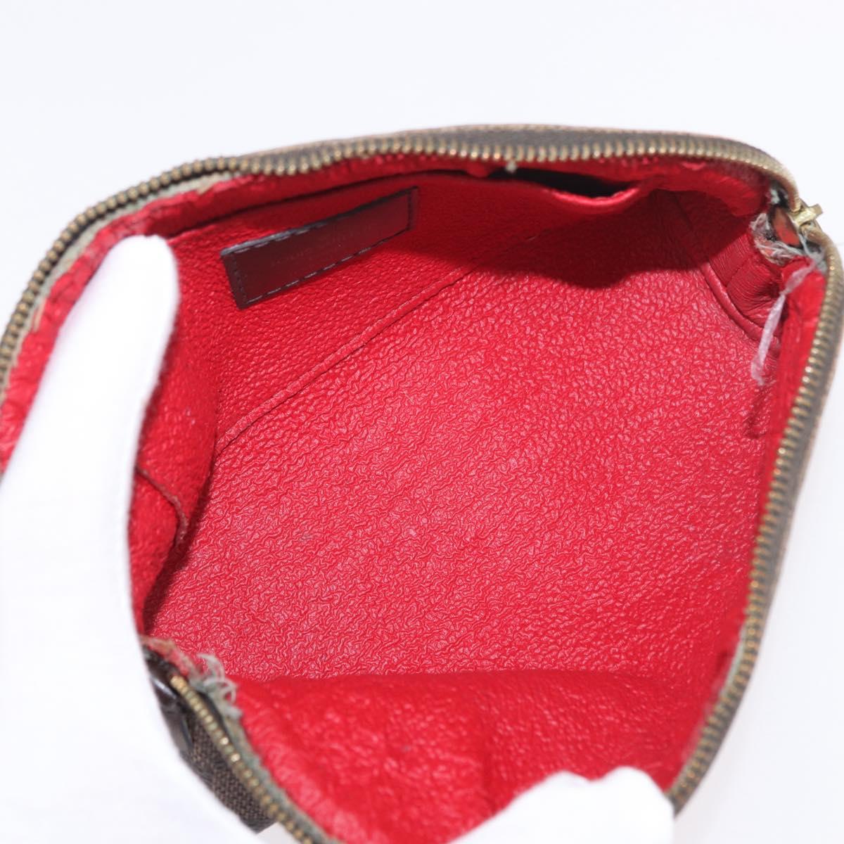 LOUIS VUITTON Damier Ebene Pochette Cosmetic PM Pouch N47516 LV Auth BA13777