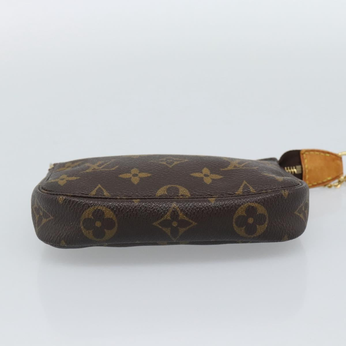 LOUIS VUITTON Monogram Mini Pochette Accessoires Pouch N41667 LV Auth BA13784A