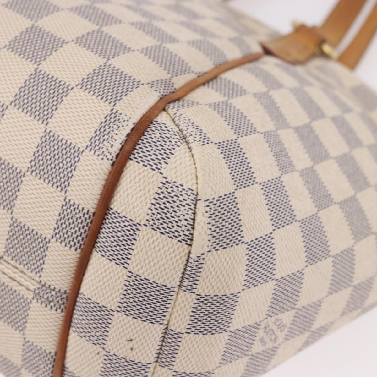 LOUIS VUITTON Damier Azur Totally PM Tote Bag N41280 LV Auth BA13788