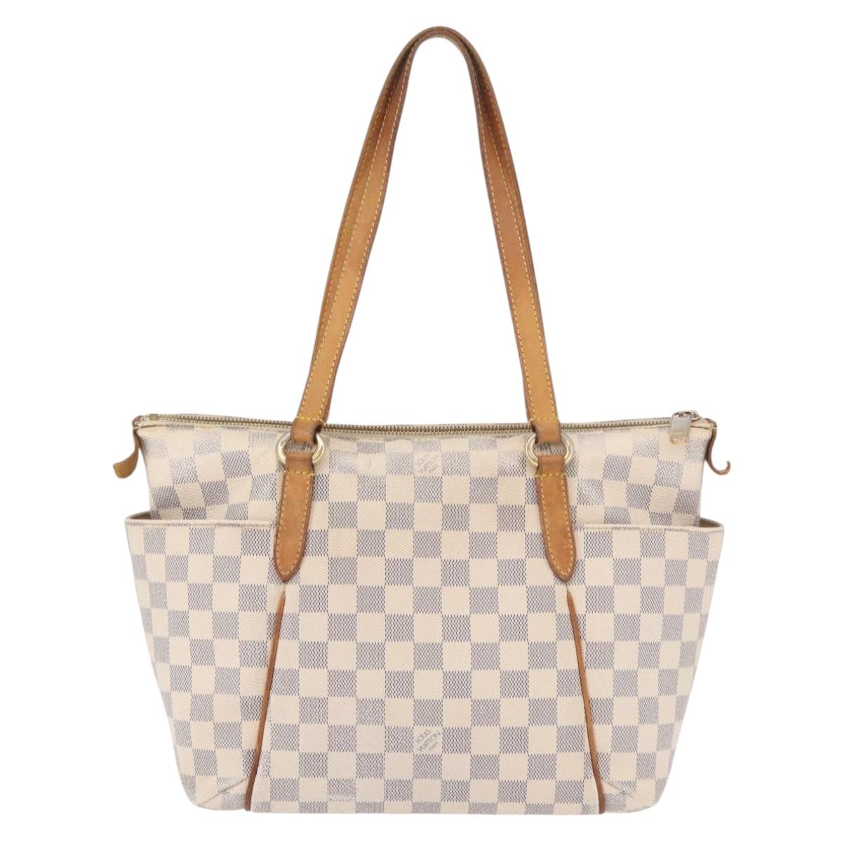 LOUIS VUITTON Damier Azur Totally PM Tote Bag N41280 LV Auth BA13788