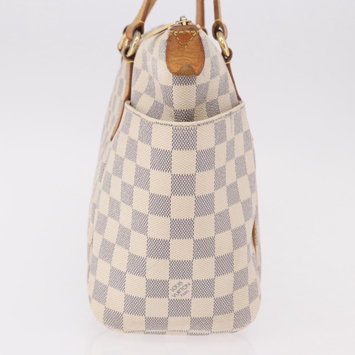LOUIS VUITTON Damier Azur Totally PM Tote Bag N41280 LV Auth BA13788