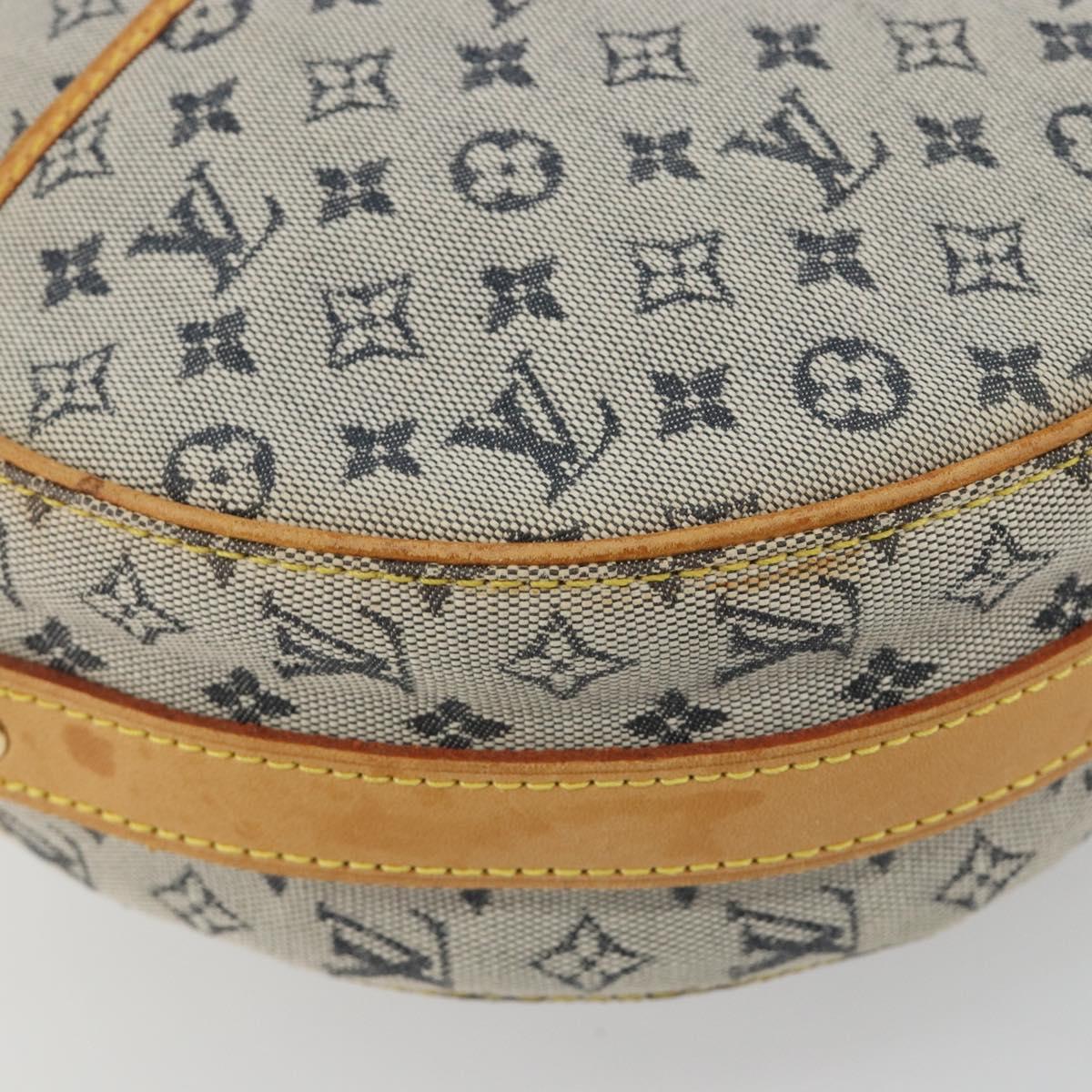 LOUIS VUITTON Monogram Mini Jeanne GM Shoulder Bag Blue M92000 LV Auth BA13801