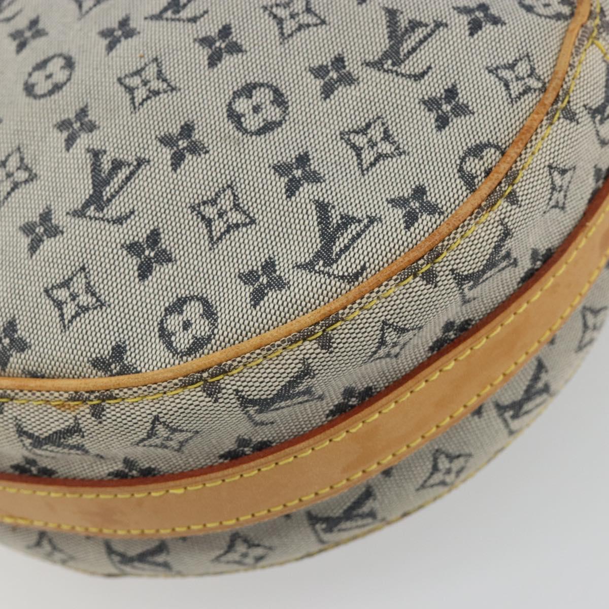 LOUIS VUITTON Monogram Mini Jeanne GM Shoulder Bag Blue M92000 LV Auth BA13801