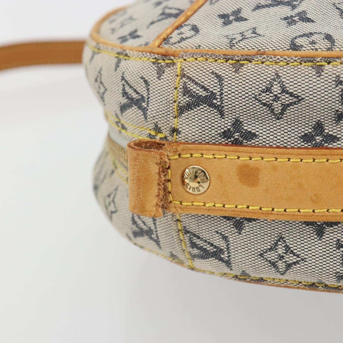 LOUIS VUITTON Monogram Mini Jeanne GM Shoulder Bag Blue M92000 LV Auth BA13801