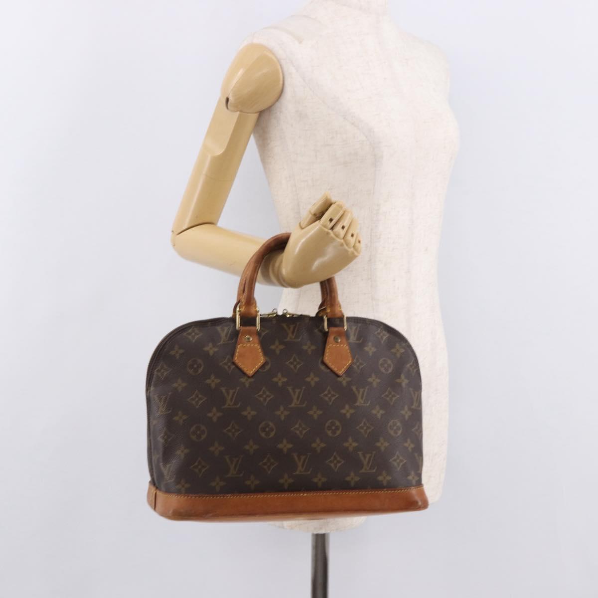 LOUIS VUITTON Monogram Alma Hand Bag M51130 LV Auth BA13803