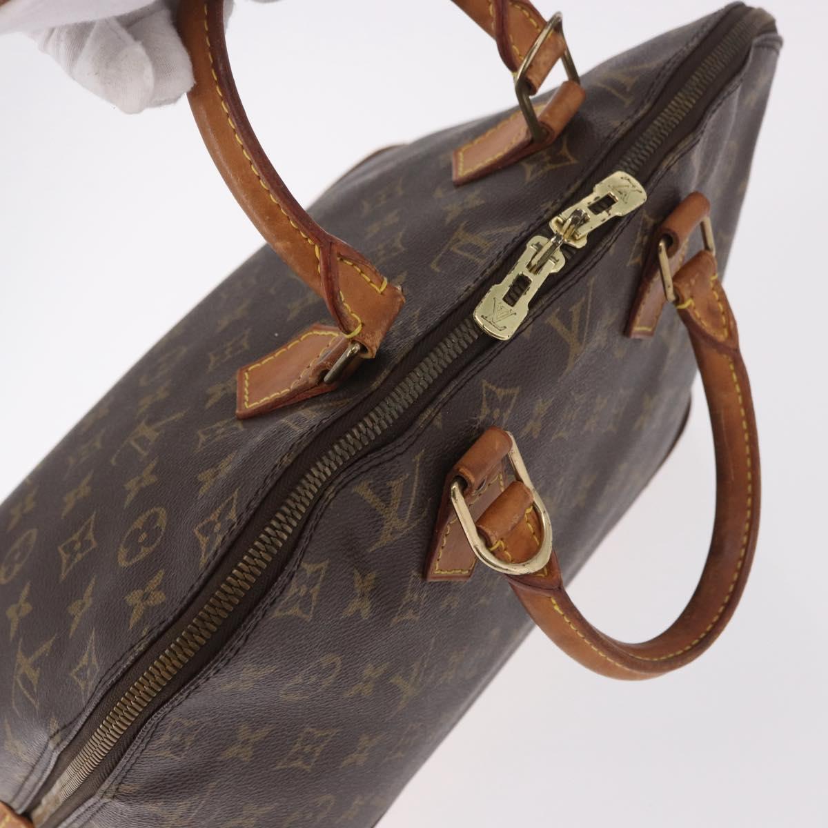 LOUIS VUITTON Monogram Alma Hand Bag M51130 LV Auth BA13803