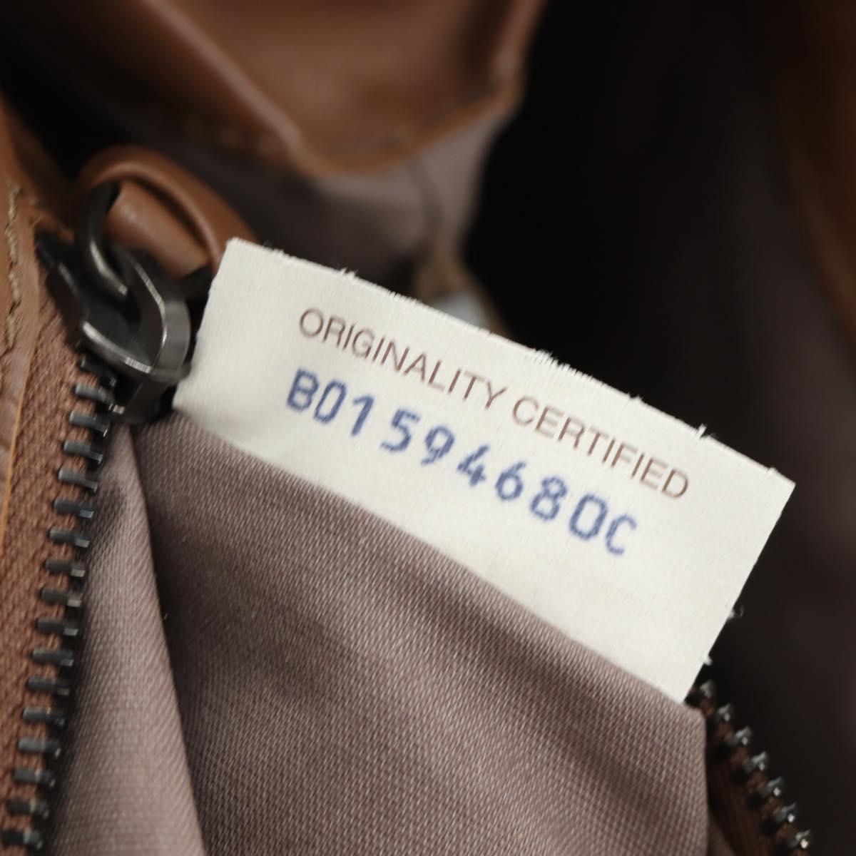 BOTTEGA VENETA INTRECCIATO Hand Bag Leather Brown Auth BA13805V