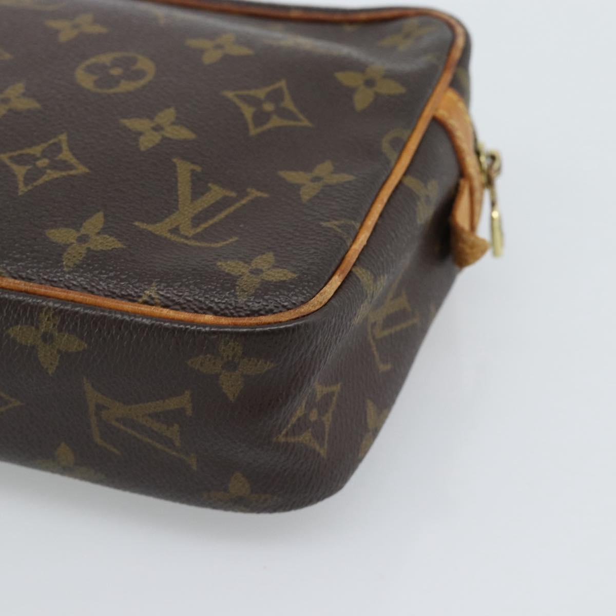 LOUIS VUITTON Monogram Compiegne 23 Clutch Bag M51847 LV Auth BA13810