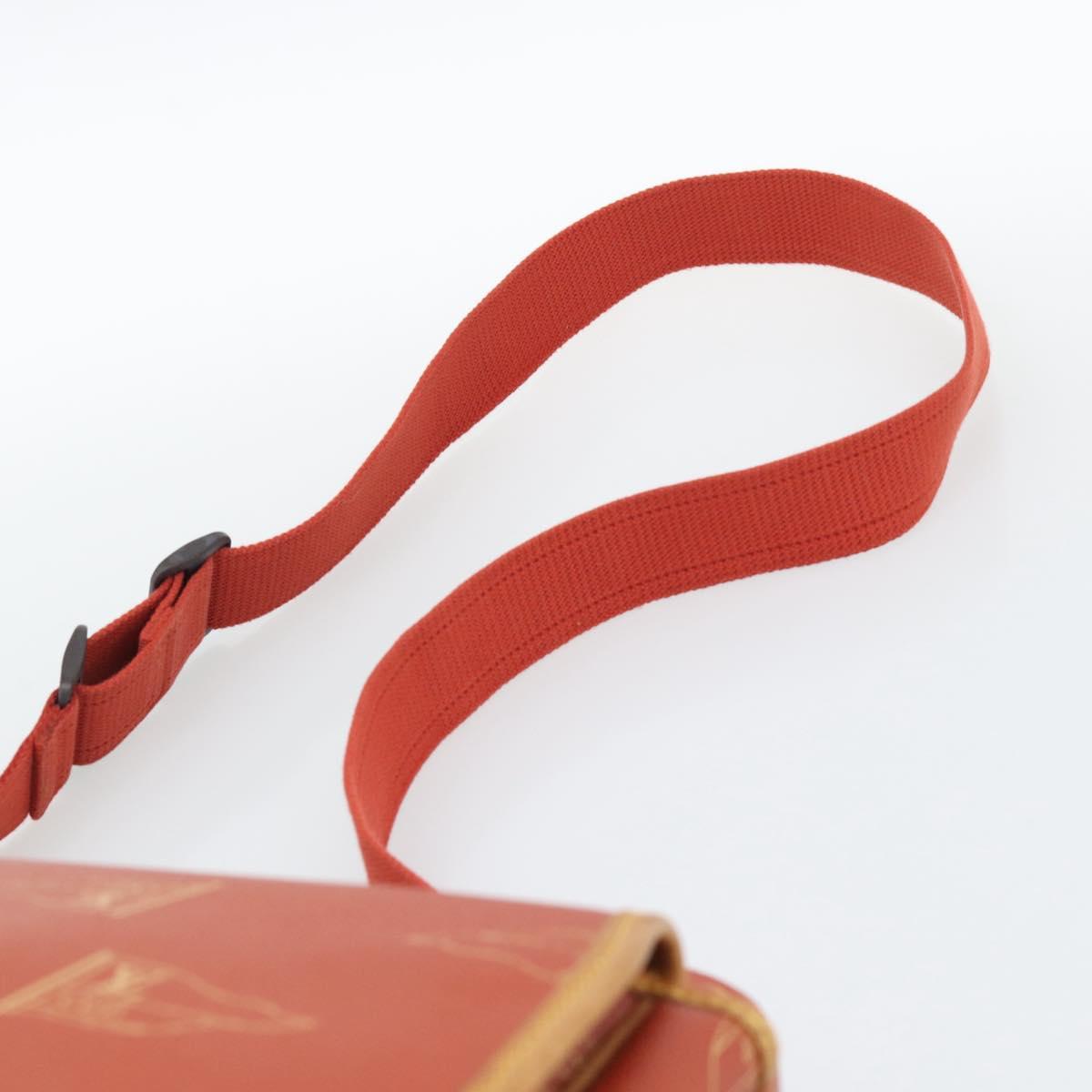 LOUIS VUITTON LOUIS VUITTON Cup Calvi Bag Red Aboganie M80028 LV Auth BA13815A