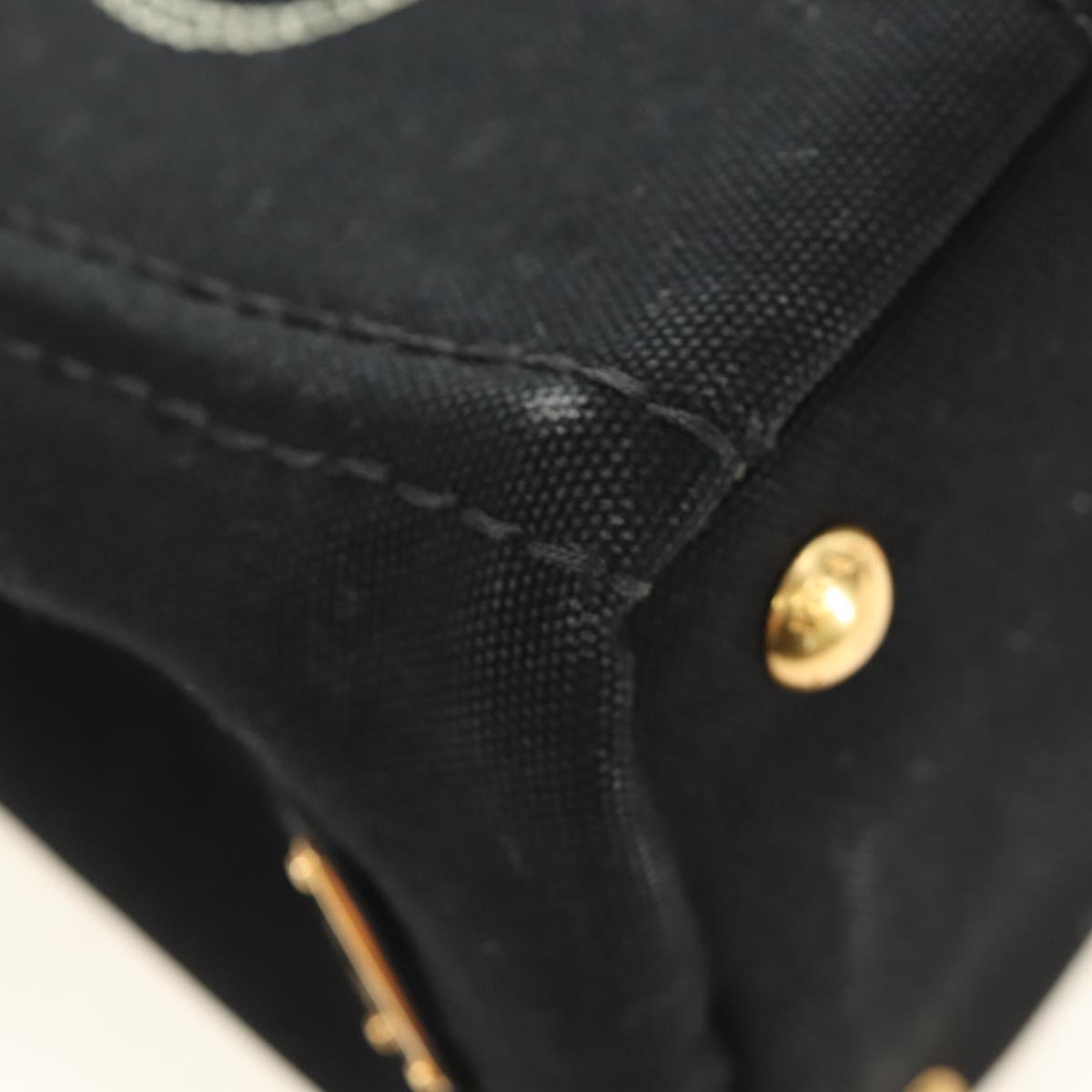 PRADA Kanapa PM Hand Bag Canvas Black Auth BA13816V