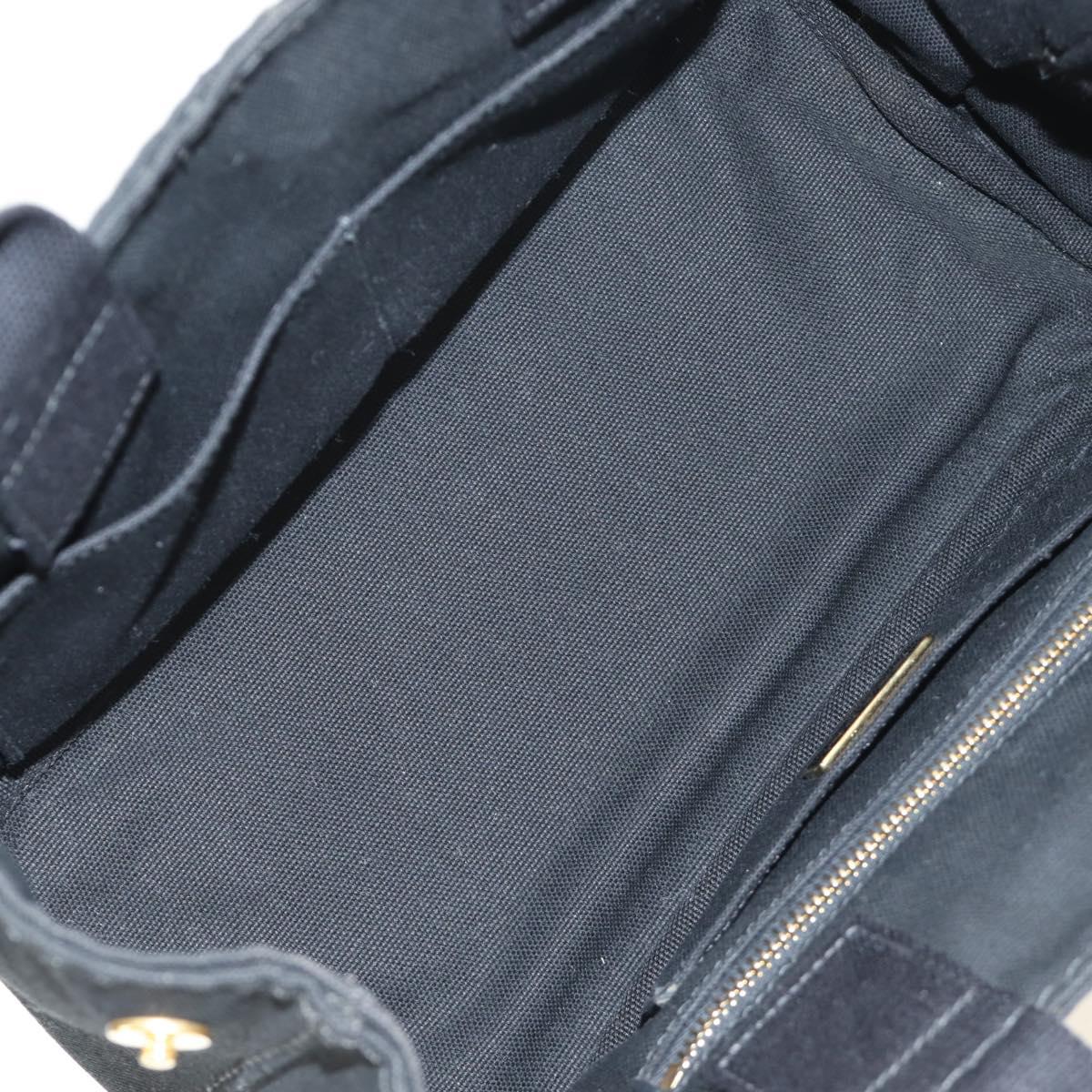 PRADA Kanapa PM Hand Bag Canvas Black Auth BA13816V