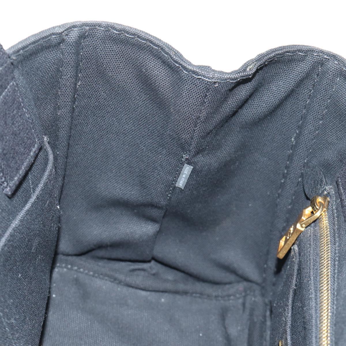 PRADA Kanapa PM Hand Bag Canvas Black Auth BA13816V