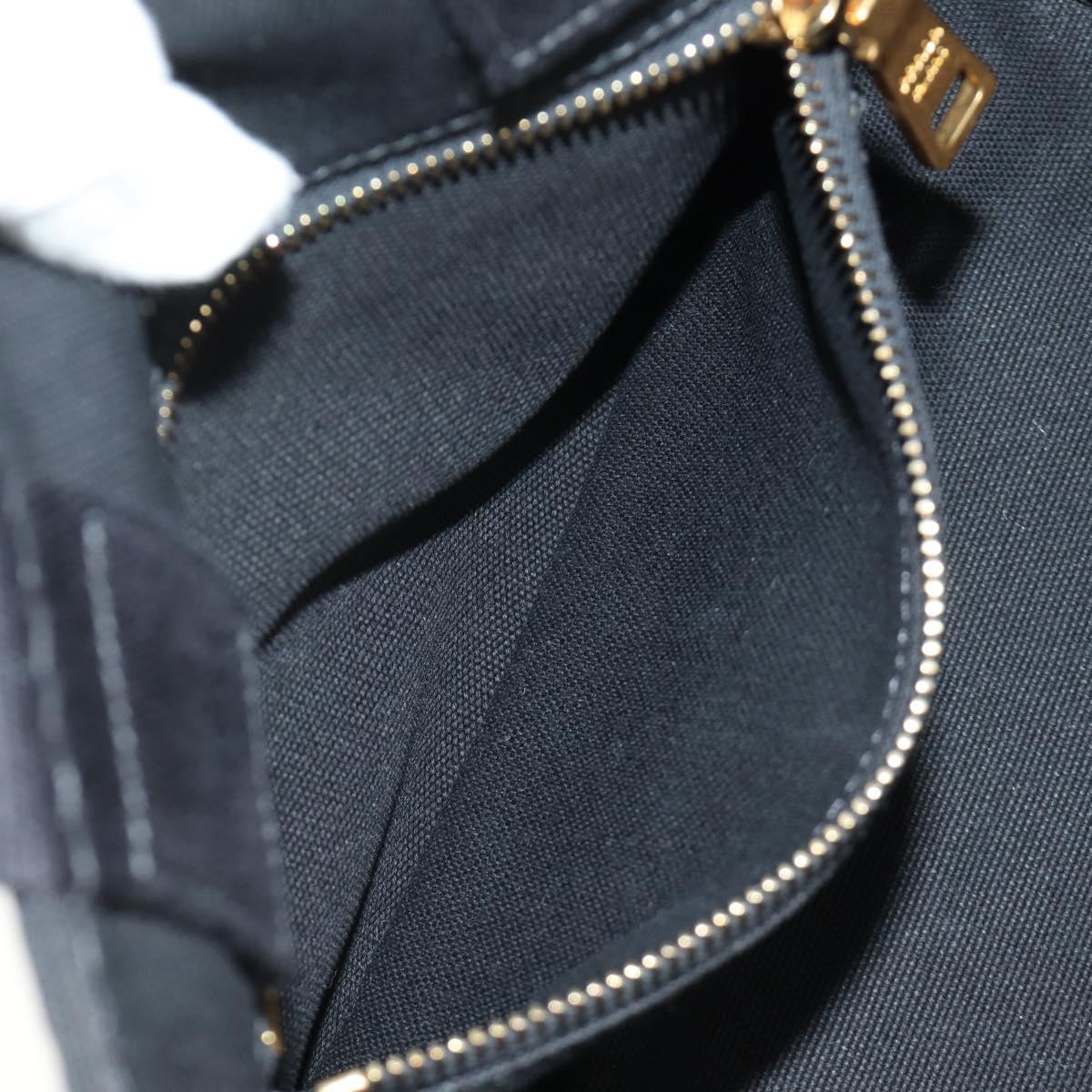 PRADA Kanapa PM Hand Bag Canvas Black Auth BA13816V