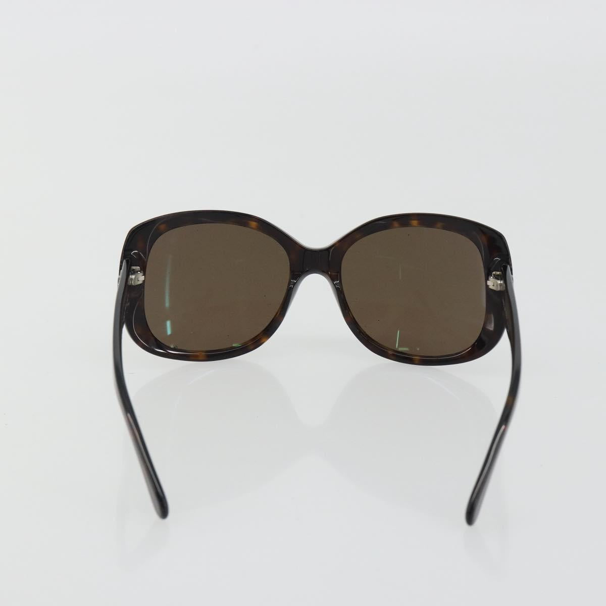 CHANEL Tortoise Pattern Sunglasses Plastic Brown CC Auth BA13826