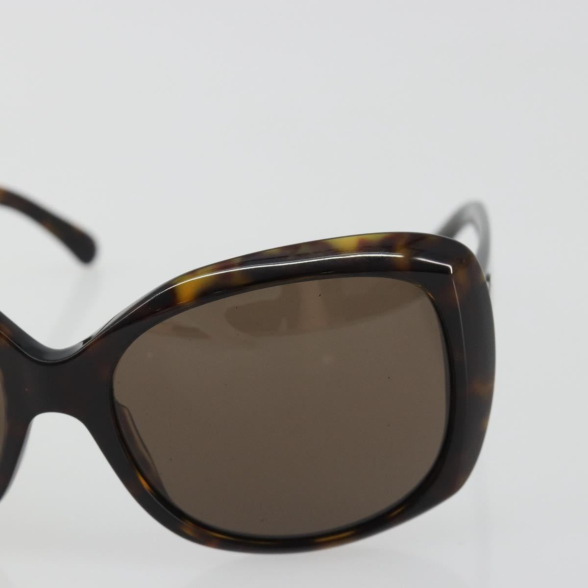 CHANEL Tortoise Pattern Sunglasses Plastic Brown CC Auth BA13826