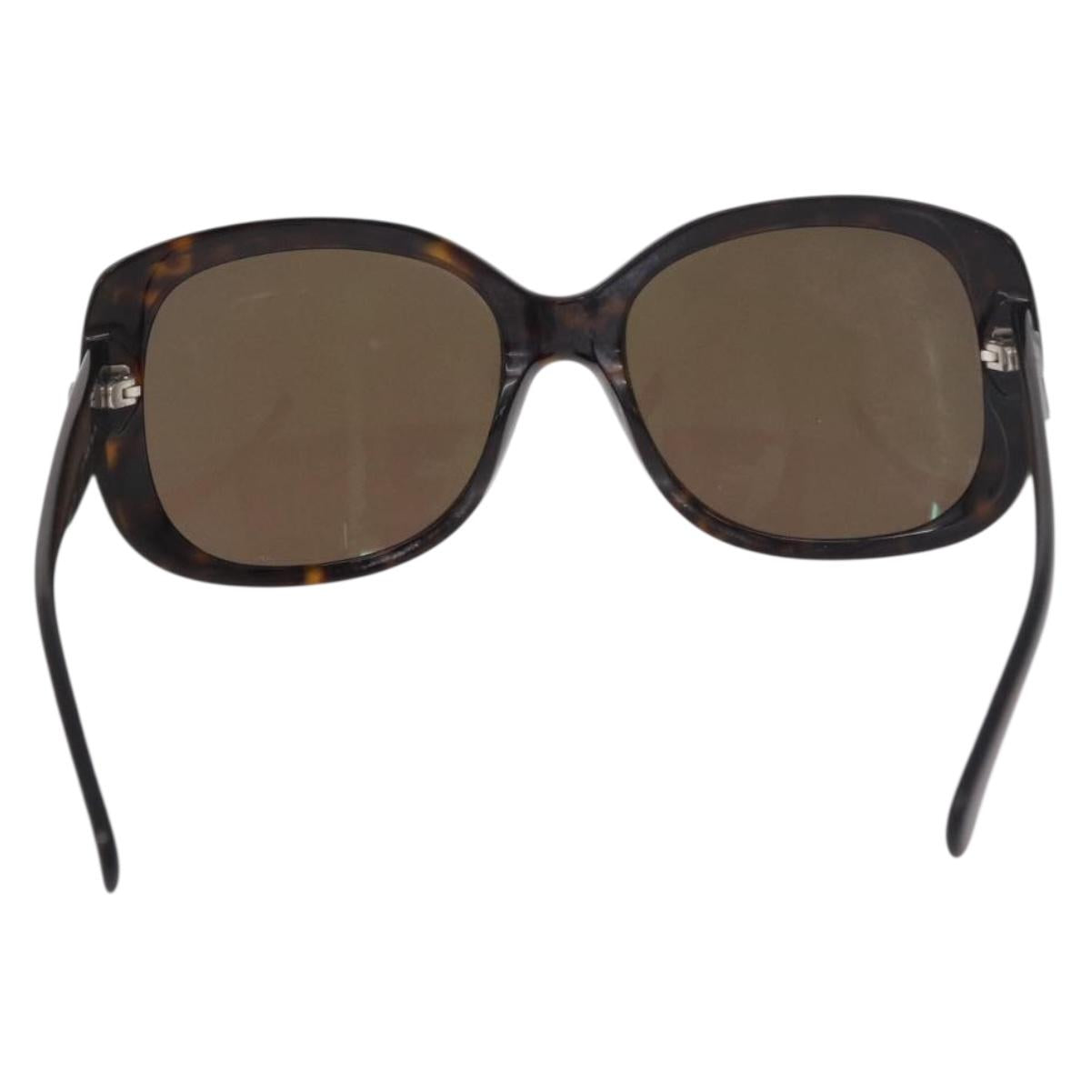 CHANEL Sunglasses Plastic Brown CC Auth BA13831