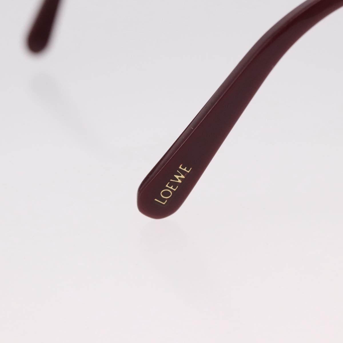 LOEWE Jinx Sunglasses Leather Red Auth BA13832