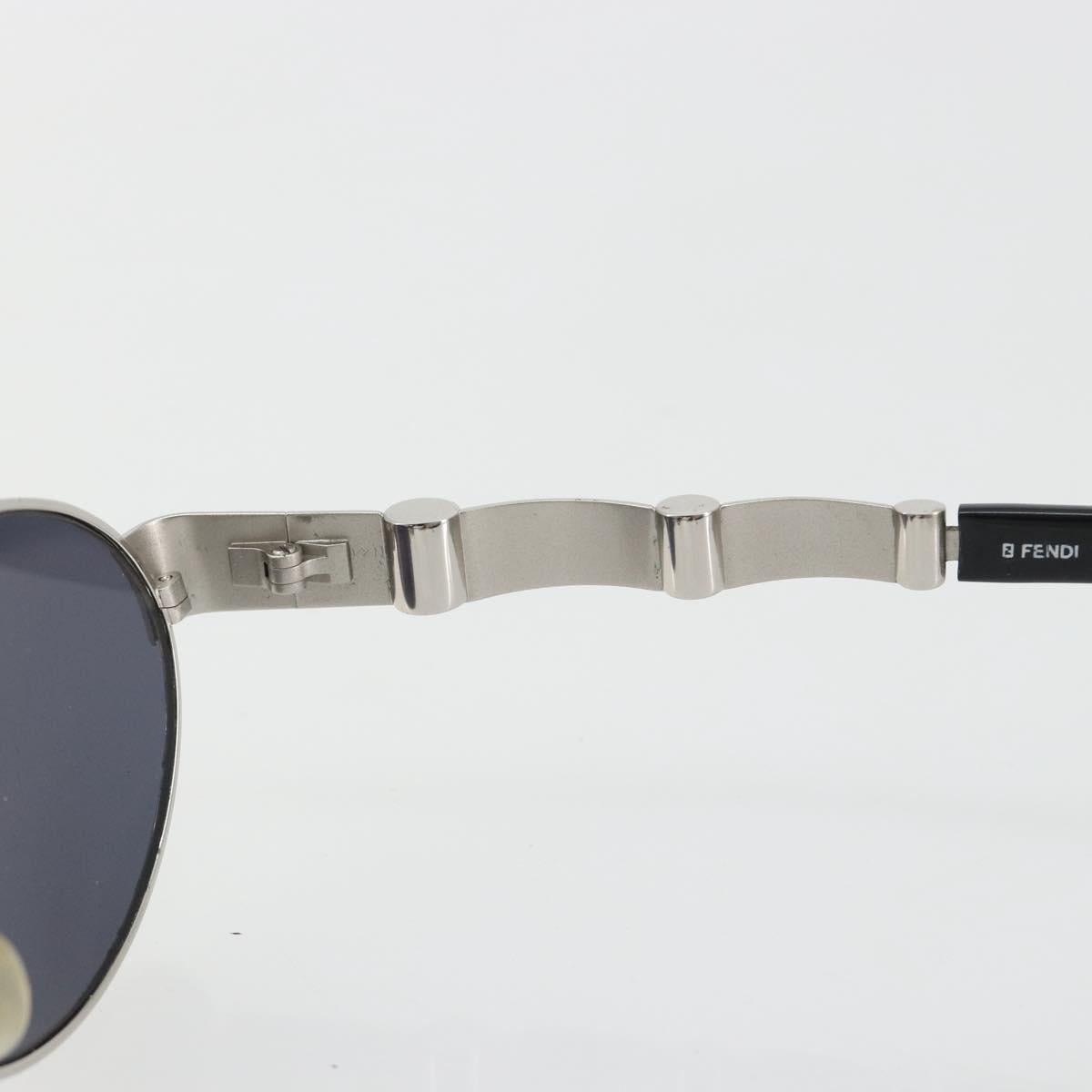 FENDI Sunglasses Metal Black Auth BA13834