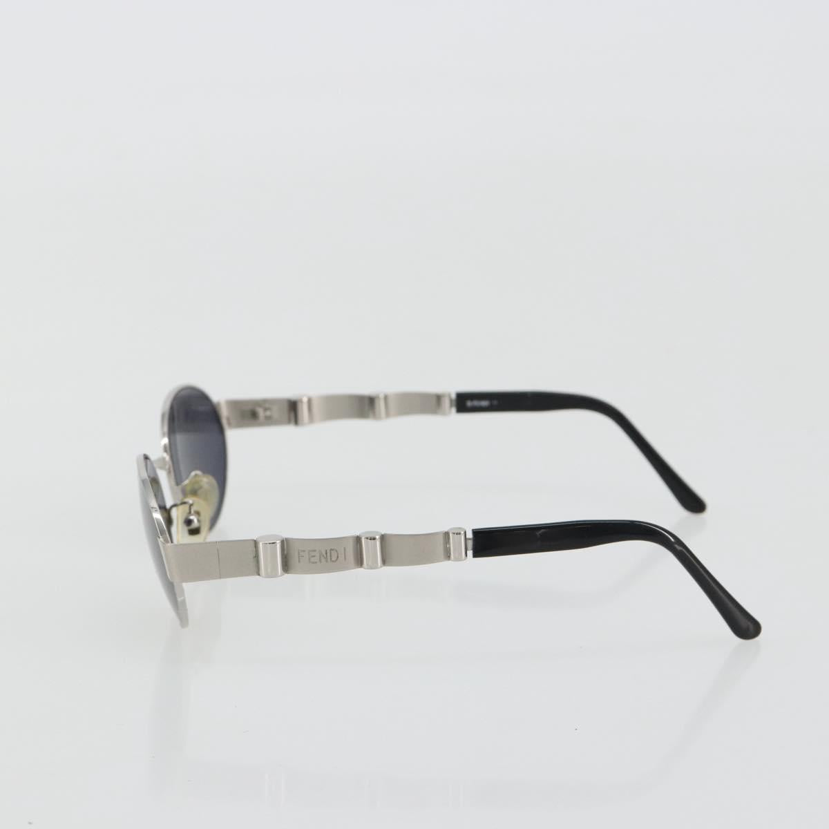 FENDI Sunglasses Metal Black Auth BA13834