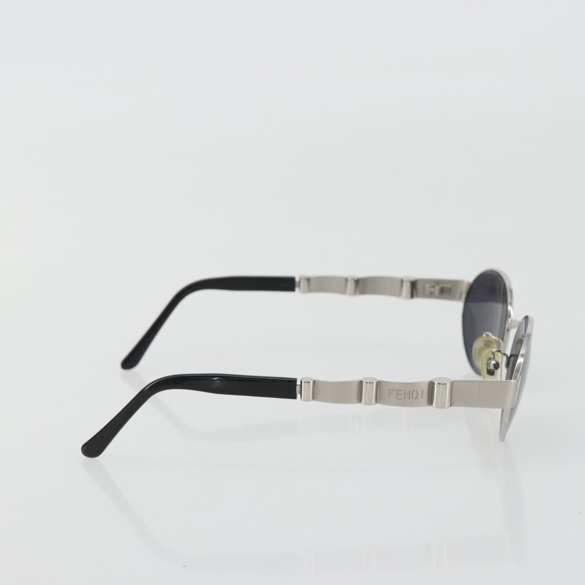 FENDI Sunglasses Metal Black Auth BA13834
