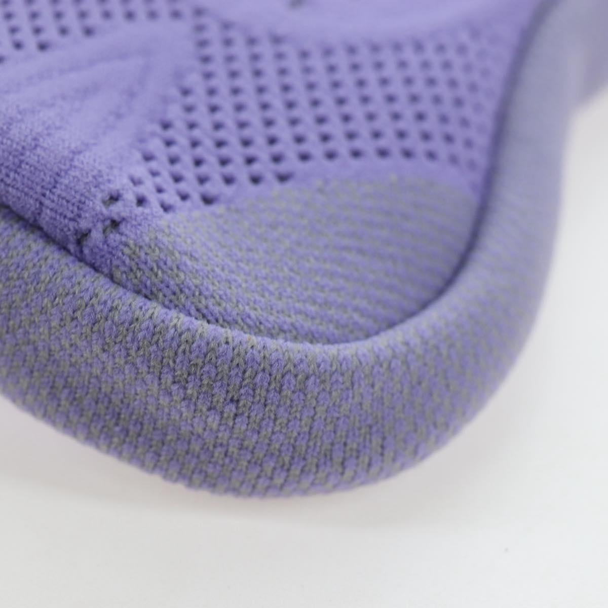 GUCCI Glasses Case Technical knit Purple Silver 824707 Auth BA13836M