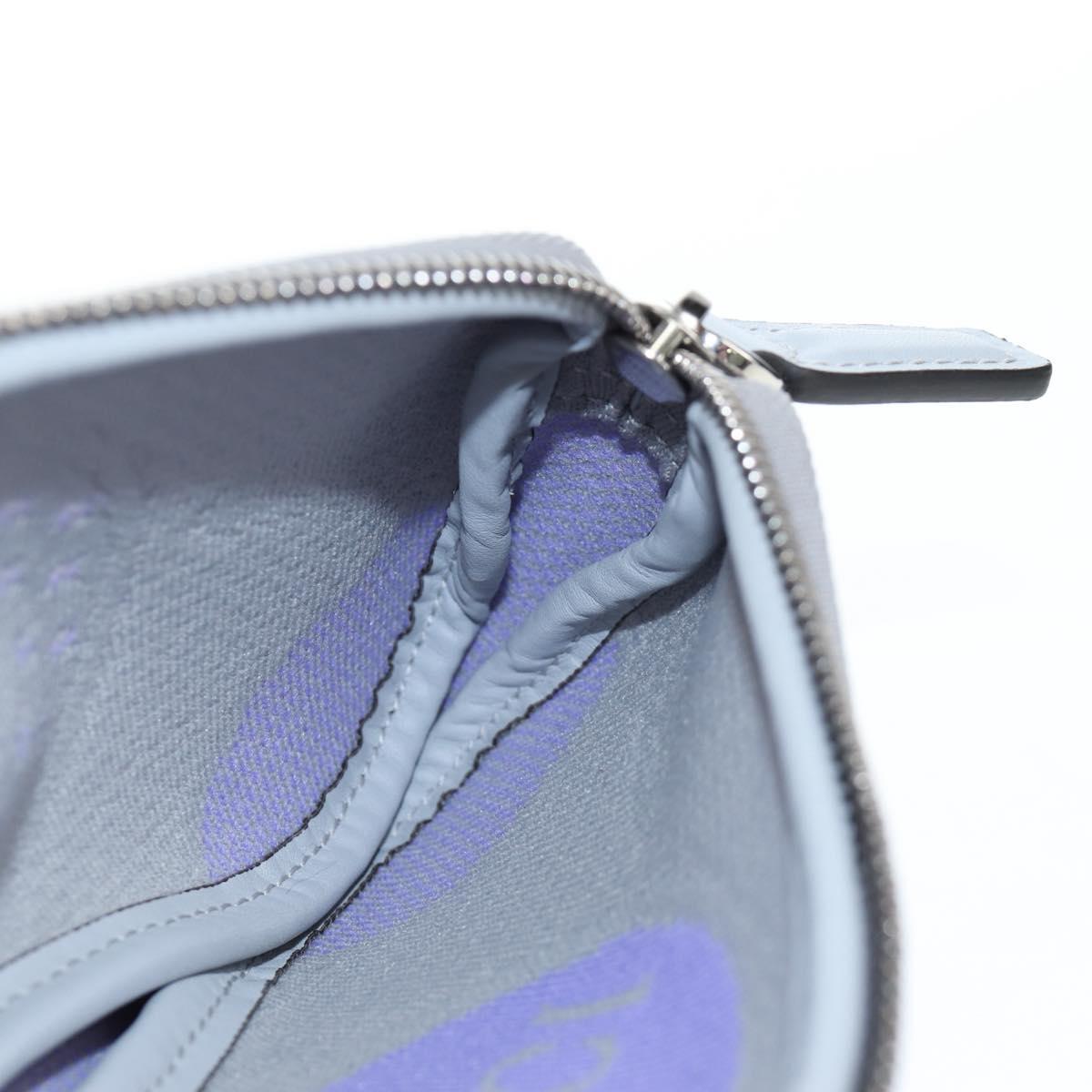 GUCCI Glasses Case Technical knit Purple Silver 824707 Auth BA13836M