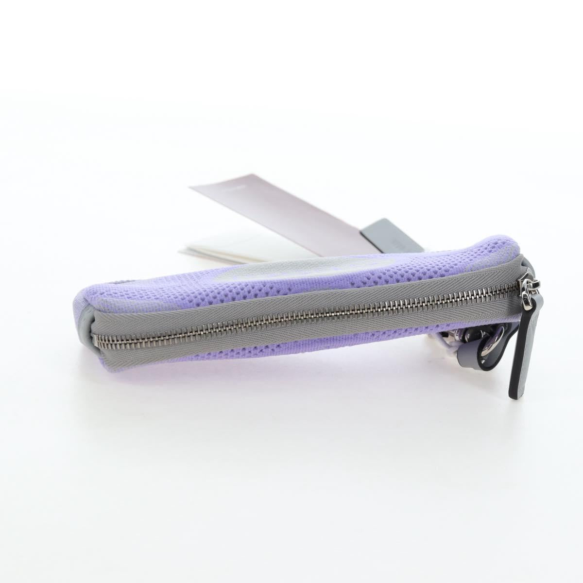 GUCCI Glasses Case Technical knit Purple Silver 824707 Auth BA13836M