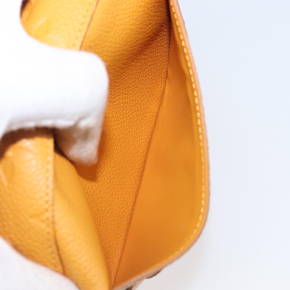 LOUIS VUITTON Empreinte Portefeuille Curie's Compact Saffron Auth BA13838