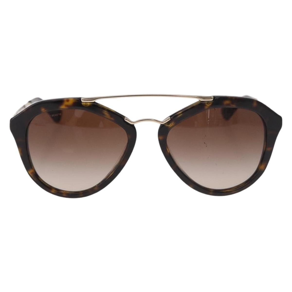 PRADA Tortoise Pattern Sunglasses Plastic Brown Auth BA13840