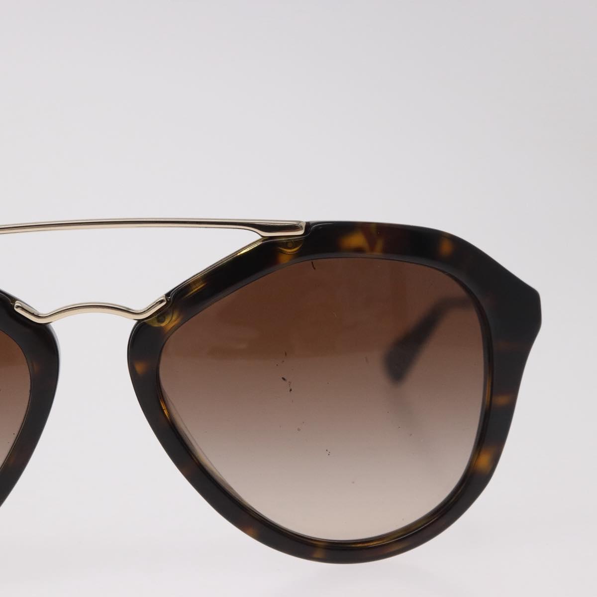 PRADA Tortoise Pattern Sunglasses Plastic Brown Auth BA13840