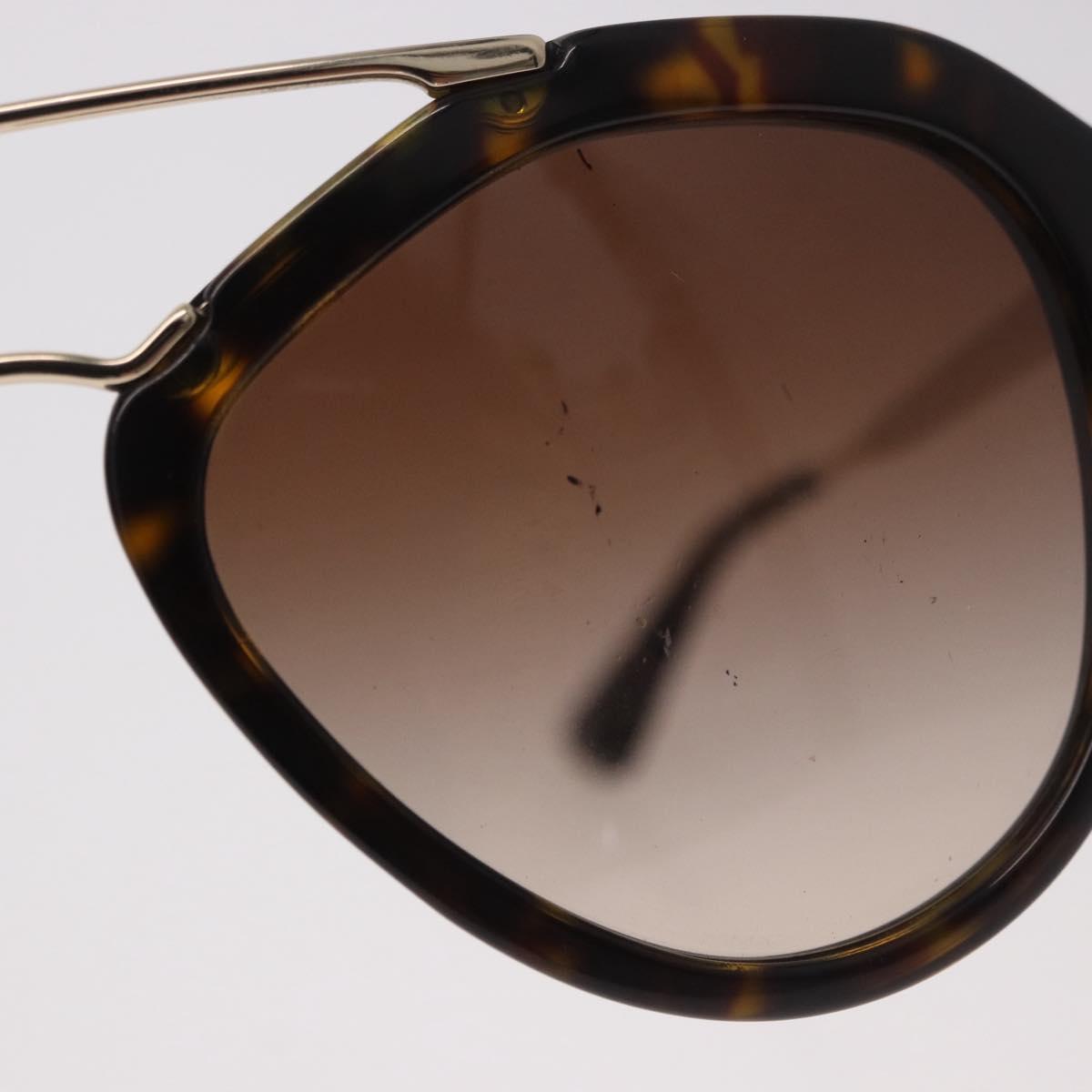 PRADA Tortoise Pattern Sunglasses Plastic Brown Auth BA13840