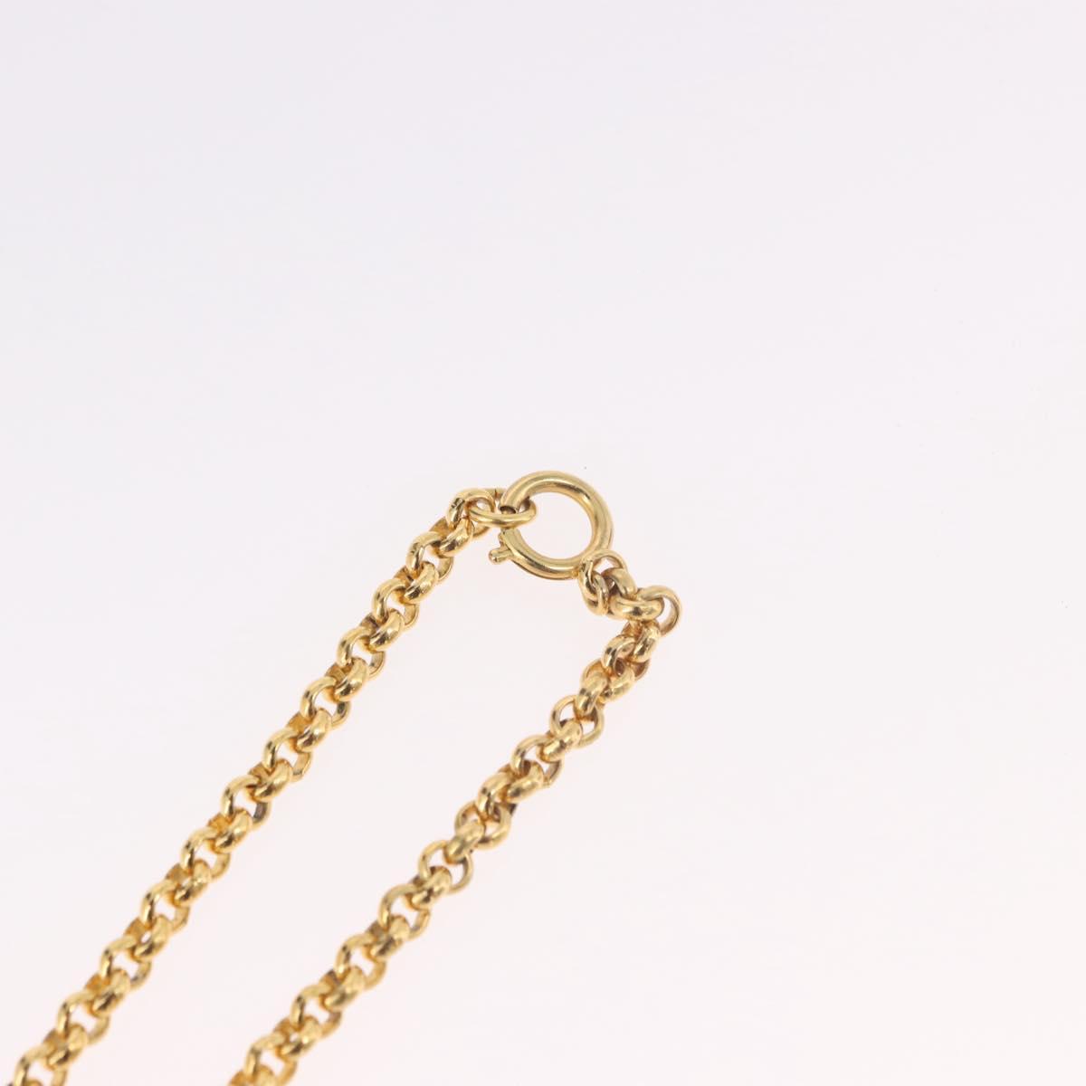 Salvatore Ferragamo Gancini Necklace Metal Gold Tone Auth BA13851V