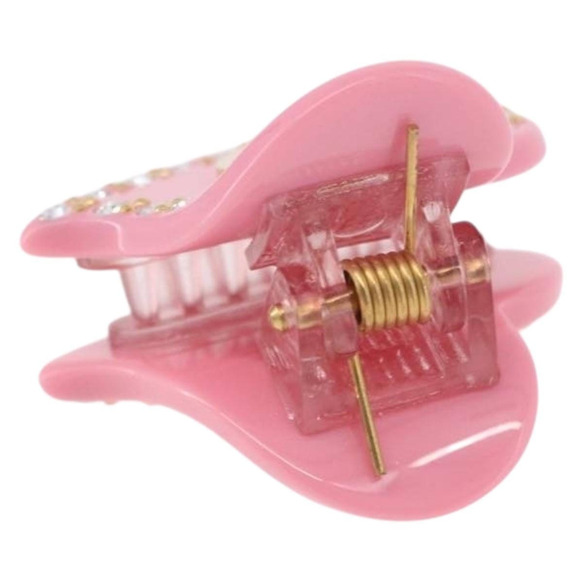 GUCCI Hair Clip plastic Pink Auth BA13854M