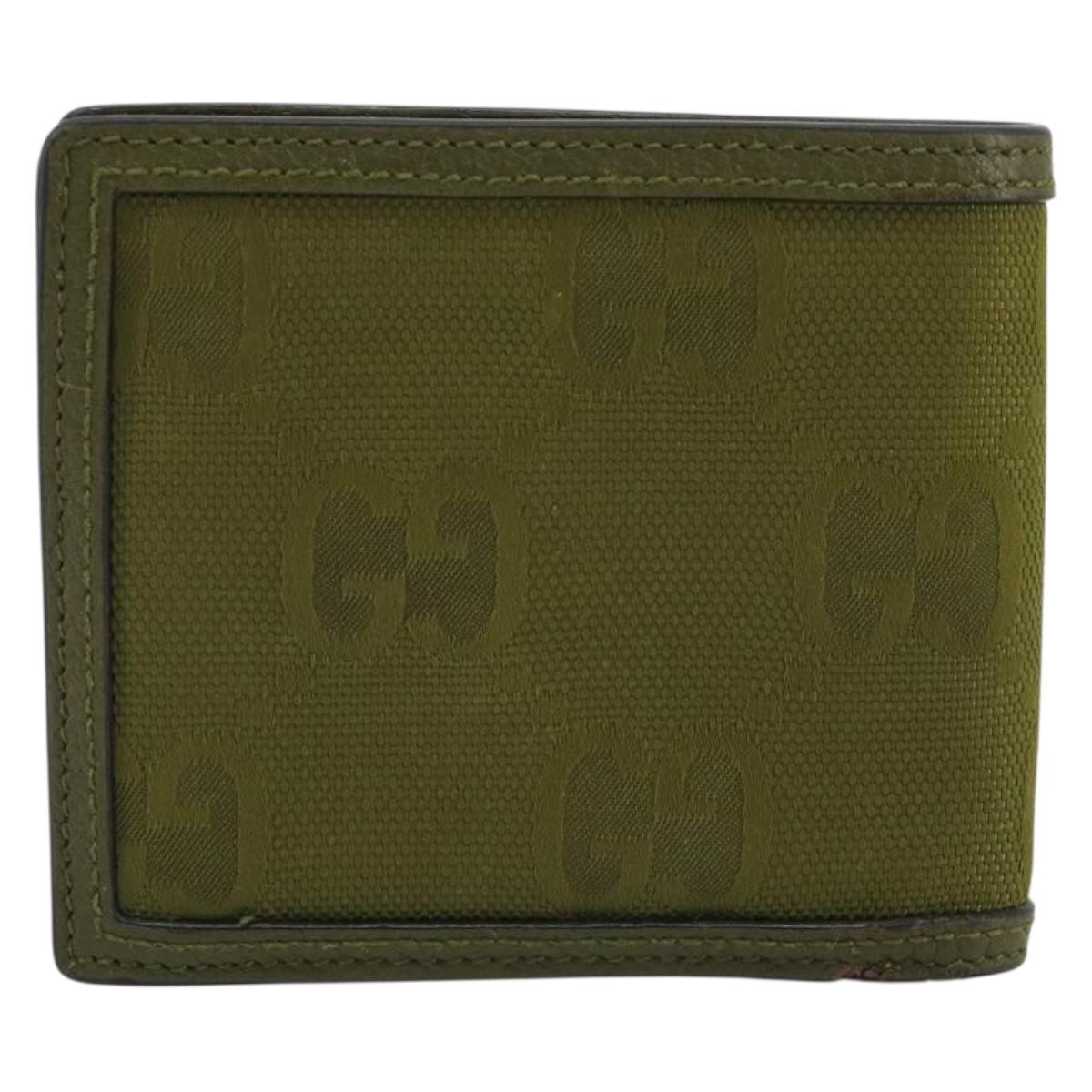 GUCCI GG Canvas Off The Grid Wallet Khaki 625574 Auth BA13855