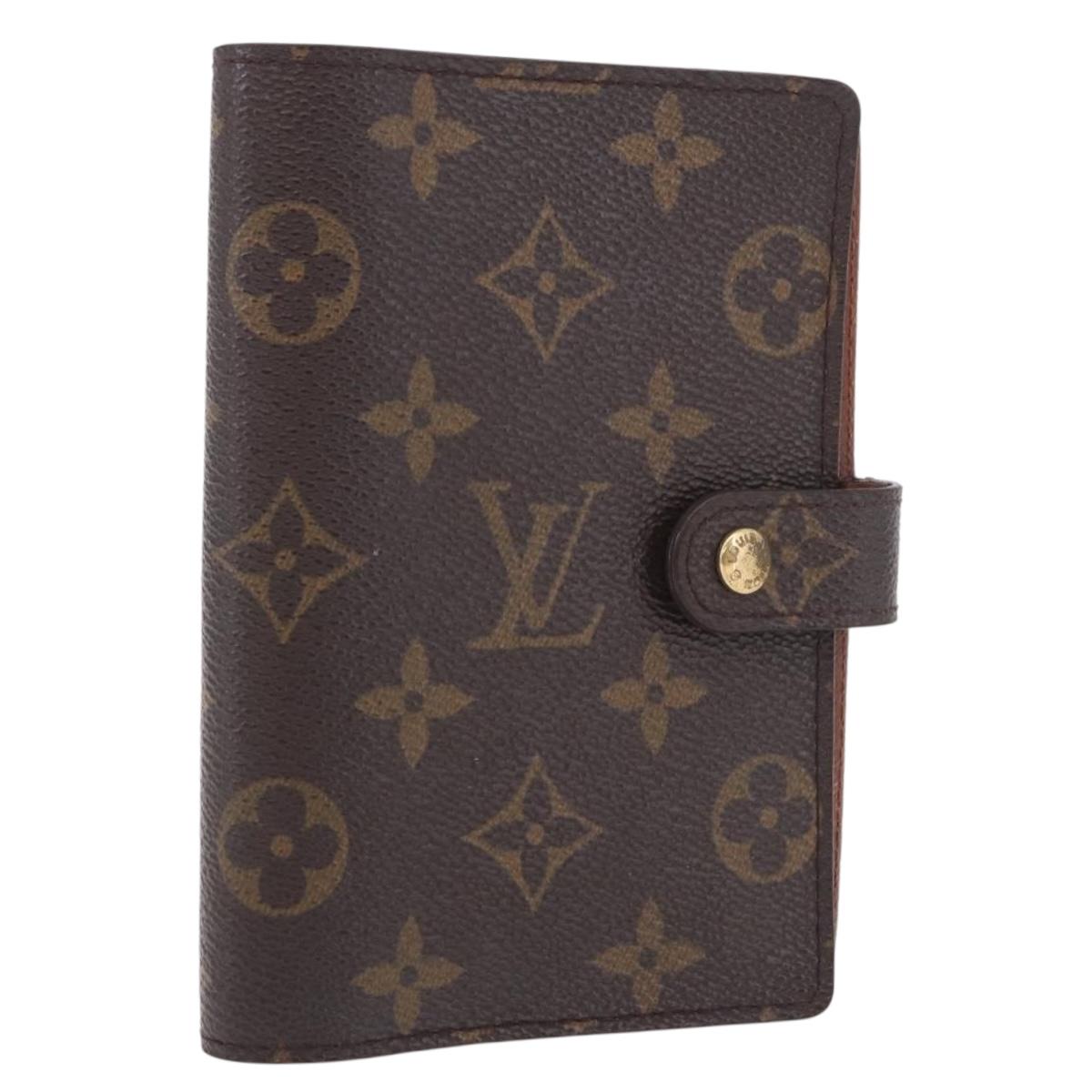 LOUIS VUITTON Monogram Agenda PM Day Planner Cover R20005 LV Auth BA13856