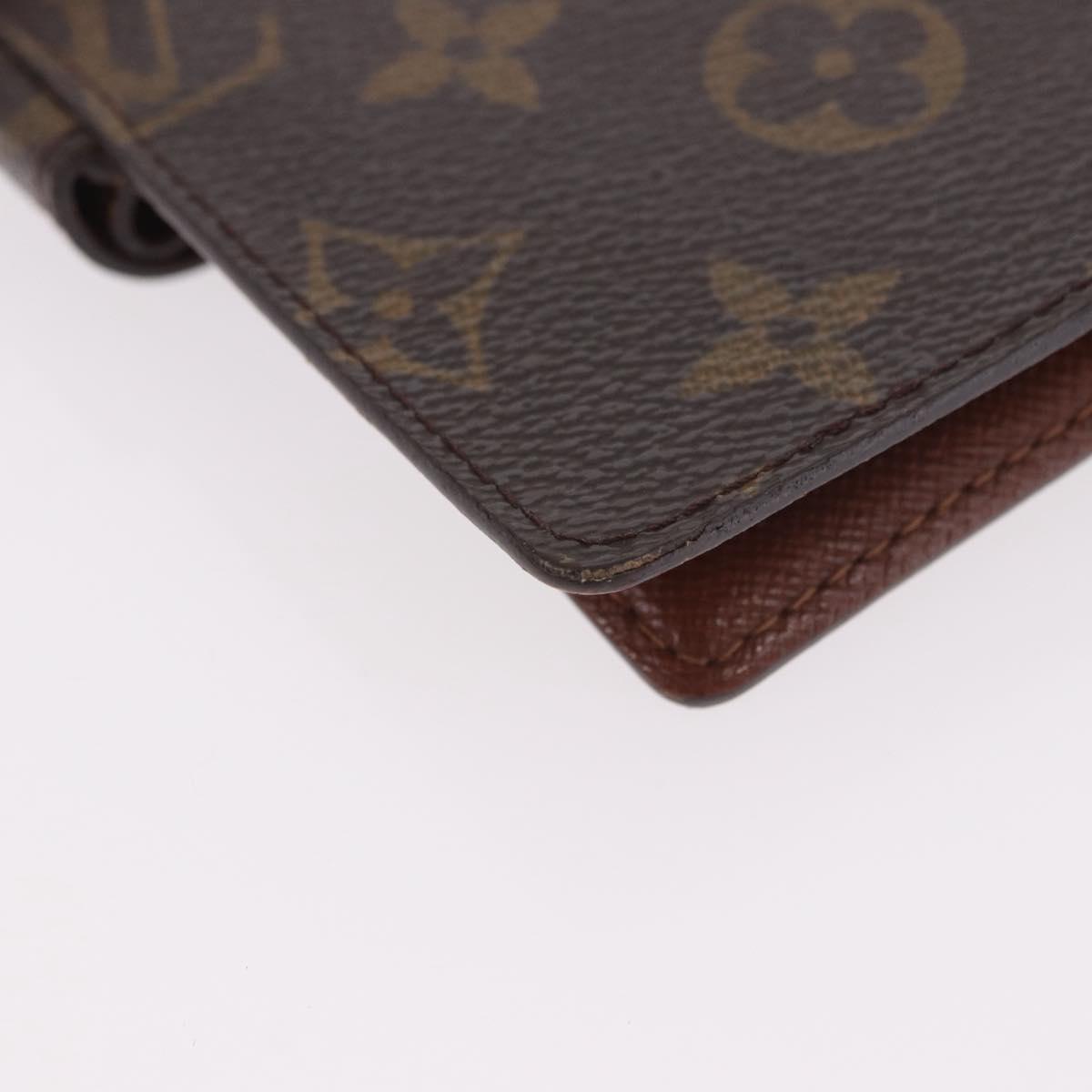 LOUIS VUITTON Monogram Agenda PM Day Planner Cover R20005 LV Auth BA13856