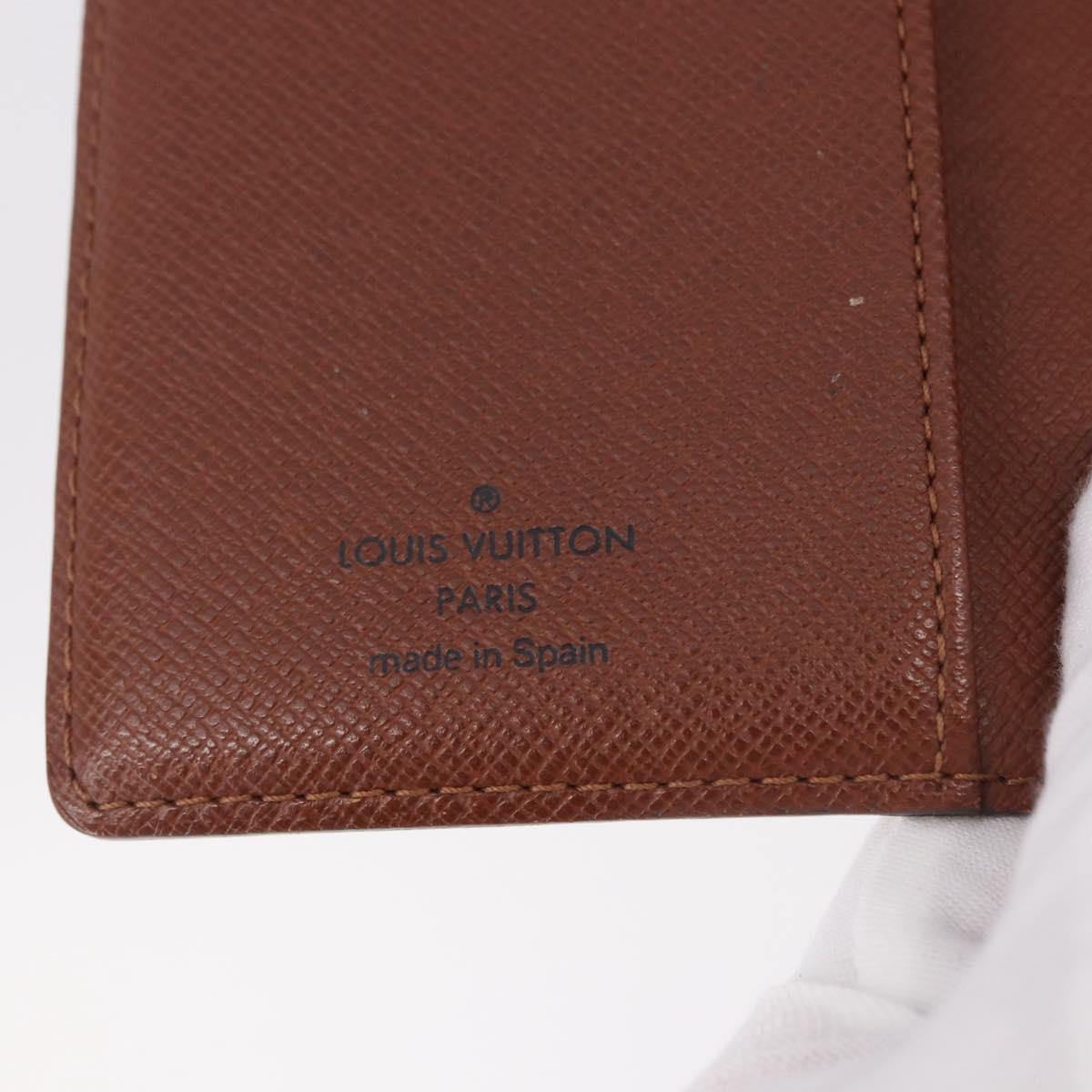 LOUIS VUITTON Monogram Agenda PM Day Planner Cover R20005 LV Auth BA13856