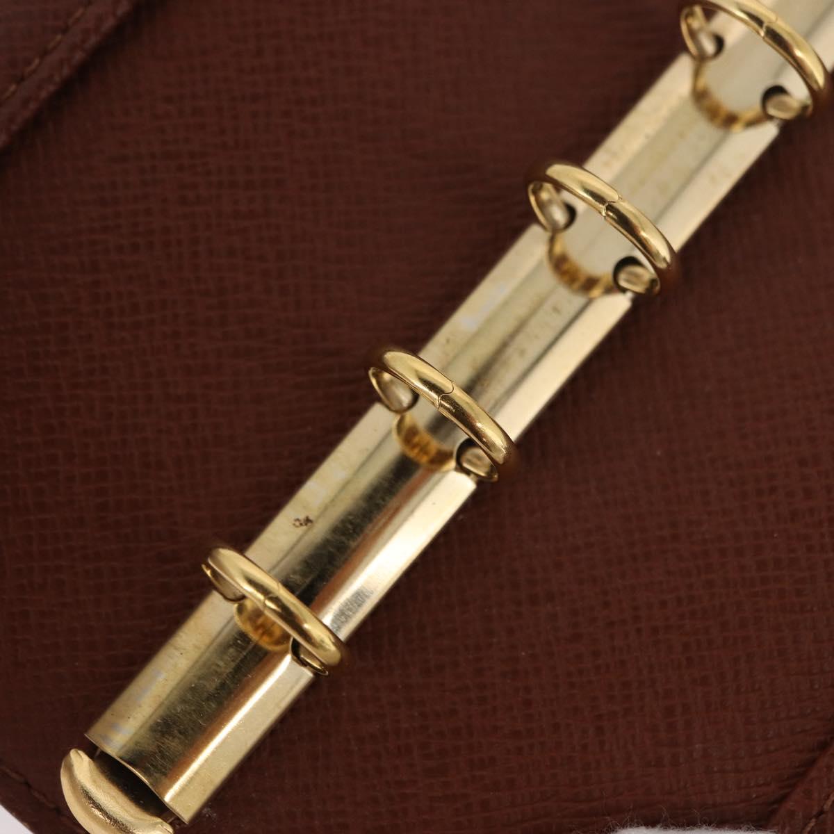 LOUIS VUITTON Monogram Agenda PM Day Planner Cover R20005 LV Auth BA13856