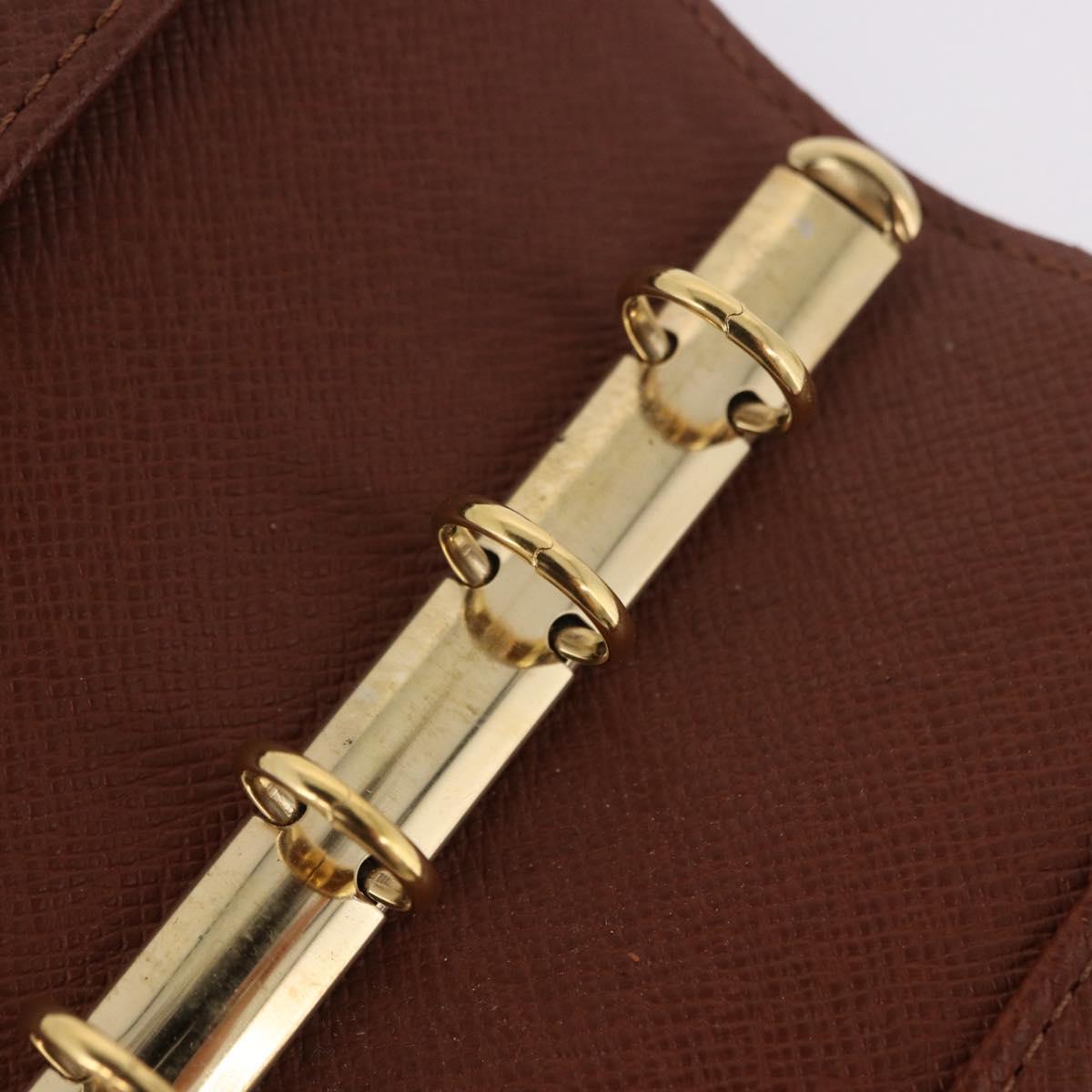 LOUIS VUITTON Monogram Agenda PM Day Planner Cover R20005 LV Auth BA13856
