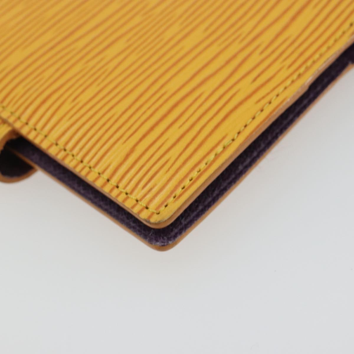 LOUIS VUITTON Epi Agenda Mini Planner Cover Tassili Yellow R20059 Auth BA13859V
