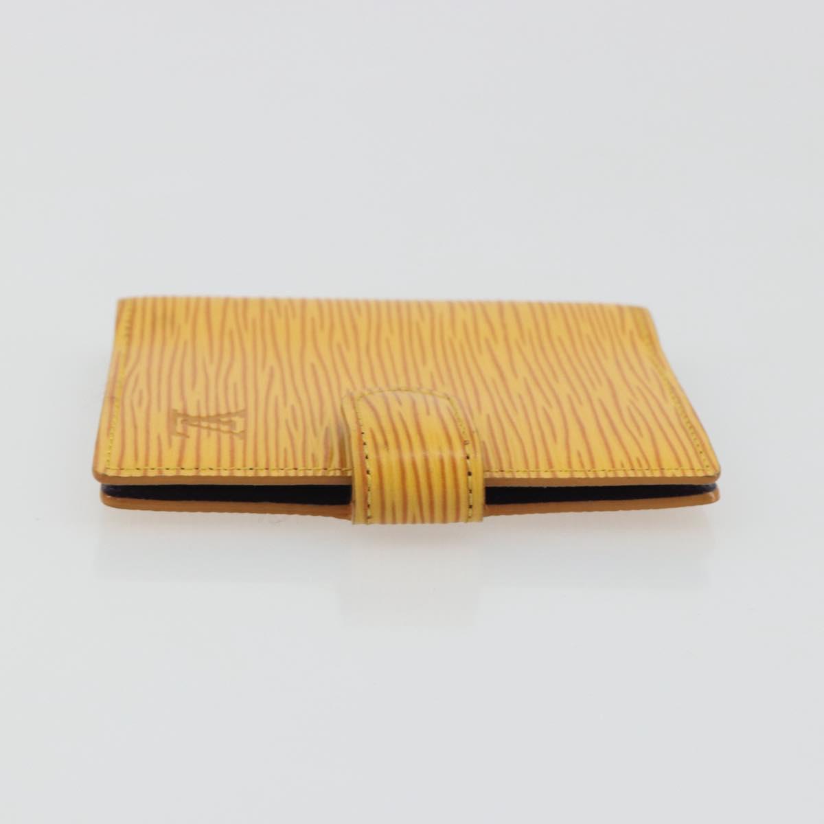 LOUIS VUITTON Epi Agenda Mini Planner Cover Tassili Yellow R20059 Auth BA13859V