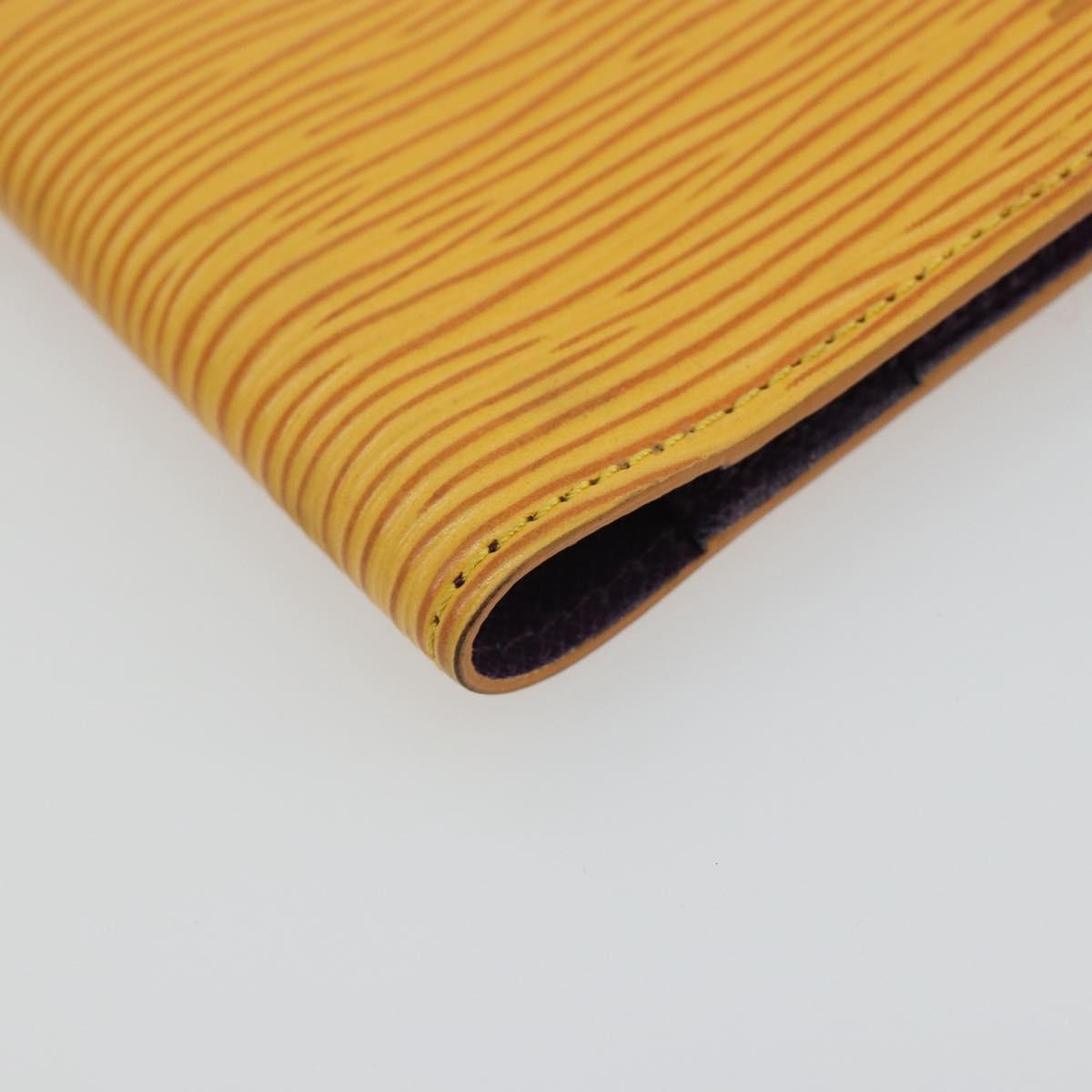 LOUIS VUITTON Epi Agenda Mini Planner Cover Tassili Yellow R20059 Auth BA13859V