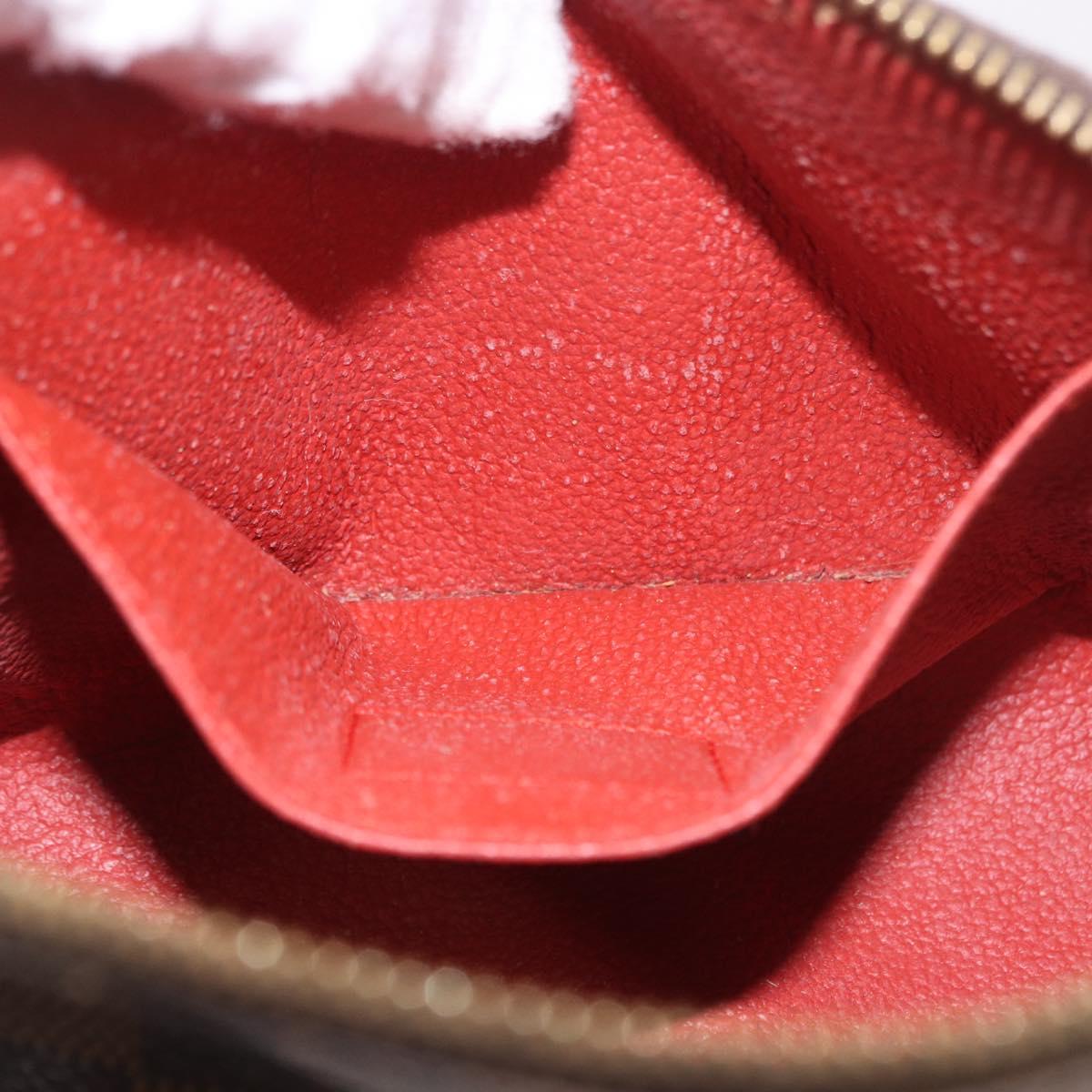 LOUIS VUITTON Damier Ebene Pochette Cosmetic PM Pouch N47516 LV Auth BA13860