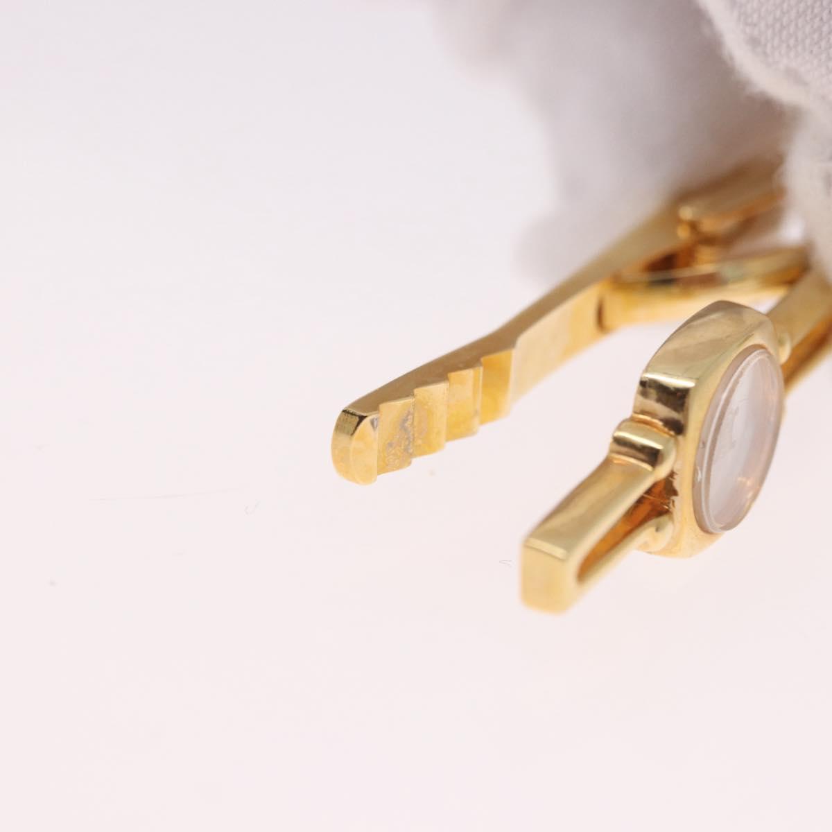CELINE Nek Tie Pin Cuffs metal Gold Tone Auth BA13864V