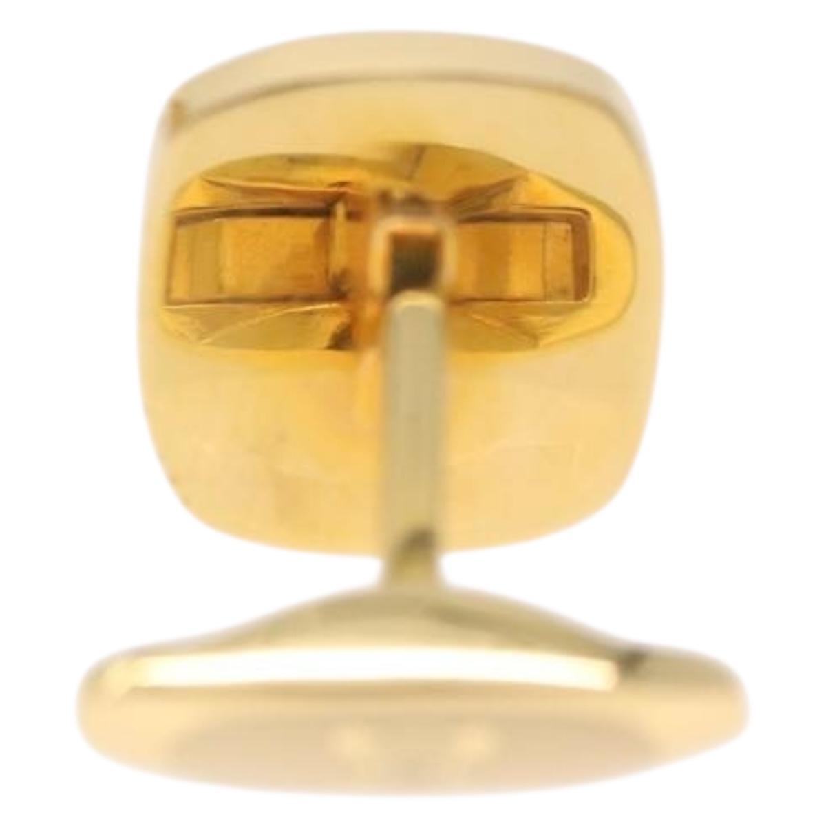 CELINE Nek Tie Pin Cuffs metal Gold Tone Auth BA13864V