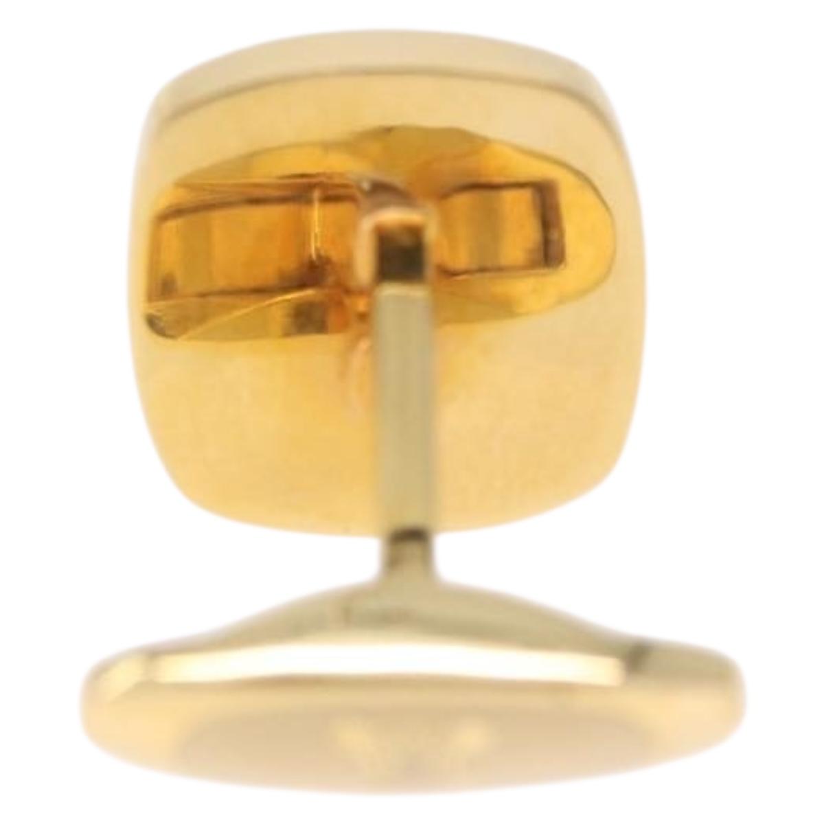 CELINE Nek Tie Pin Cuffs metal Gold Tone Auth BA13864V