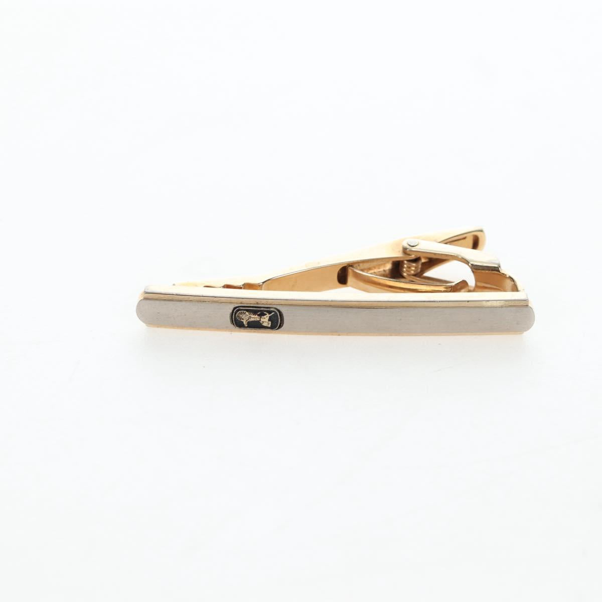 CELINE Nek Tie Pin Cuffs metal 12 Set Gold Tone Auth BA13870