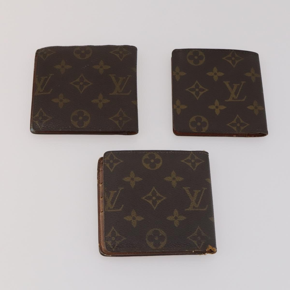 LOUIS VUITTON Monogram Wallet 6 Set LV Auth BA13872