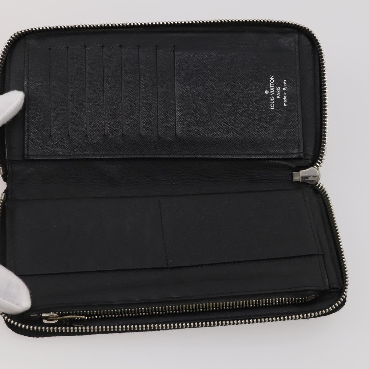 LOUIS VUITTON Damier Azur Damier Ebene Wallet 6 Set LV Auth BA13874